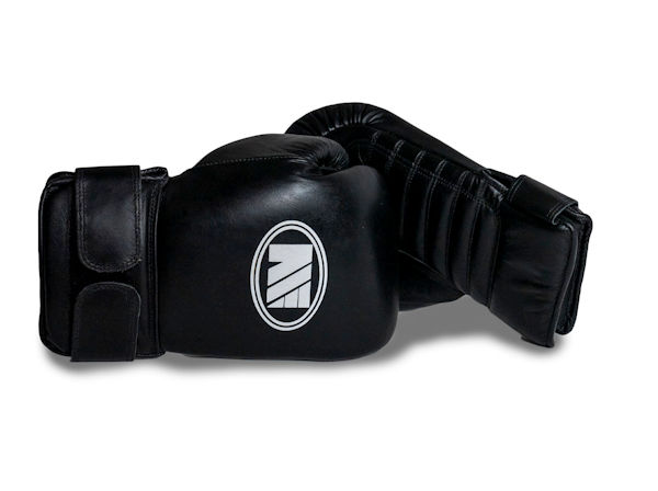 Main Event Leather Pro Coach Tech Spar Gloves / Pads Black